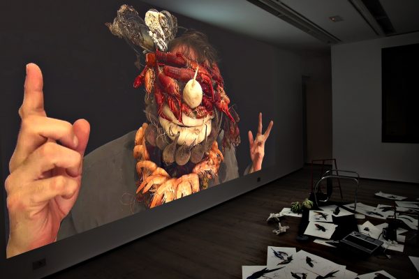 36 What! Art though like the Adder waxen and deaf_ Rafael Perez Hernando Gallery Madrid Video Instalaltion in two channels